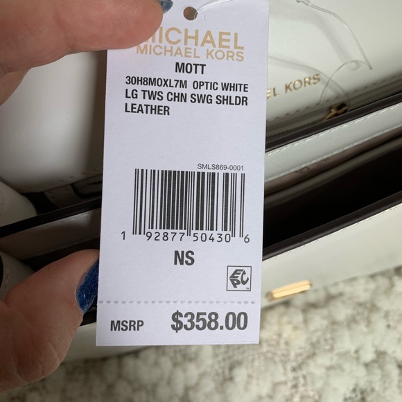 Michael Kors Mott Metallic Deco Chain Shoulder Bag - Picture 8 of 8